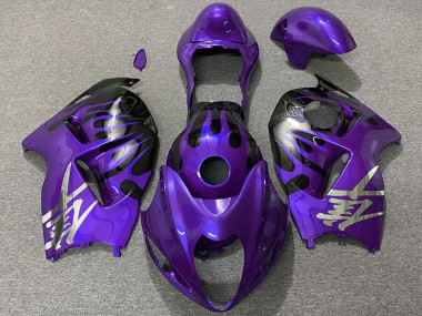 Rabatt Suzuki GSXR 1300 Motorrad Verkleidung 1996-2007 - Lila und Schwarz