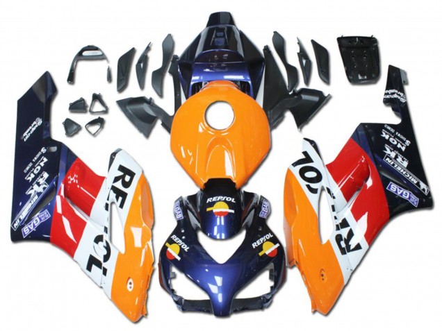 Rabatt Honda CBR1000RR Motorrad Verkleidung 2004-2005 - Orange Rot Weiss Blau Repsol