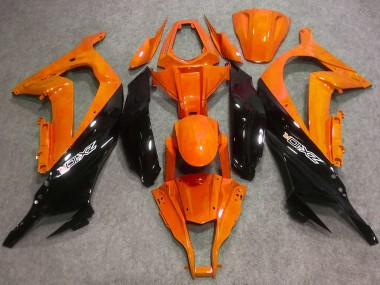 Rabatt Kawasaki ZX10R Motorrad Verkleidung 2016-2020 - Orange Glanzendes Schwarz