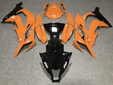 Rabatt Kawasaki ZX10R Motorrad Verkleidung 2011-2015 - Orange Glanzendes Schwarz