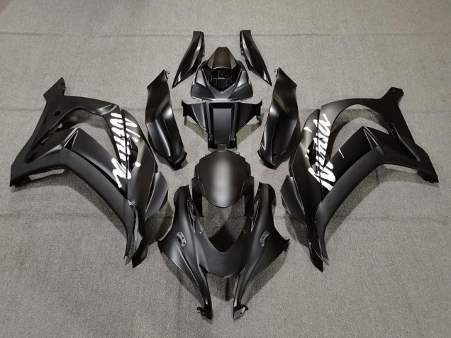 Rabatt Kawasaki ZX10R Motorrad Verkleidung 2016-2020 - Matt Schwarz Weiss Ninja