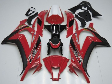 Rabatt Kawasaki ZX10R Motorrad Verkleidung 2011-2015 - Weiss Rot Glanzendes Schwarz OEM Stil