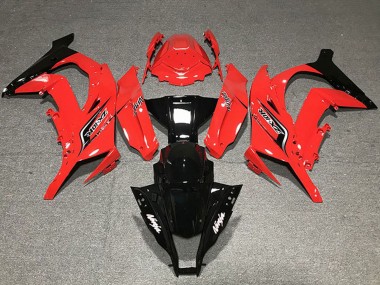 Rabatt Kawasaki ZX10R Motorrad Verkleidung 2011-2015 - Rot Glanzendes Schwarz