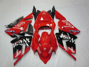 Rabatt Kawasaki ZX10R Motorrad Verkleidung 2004-2005 - Rot West