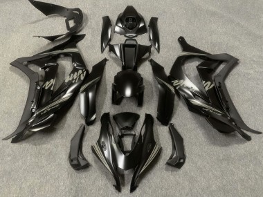 Rabatt Kawasaki ZX10R Motorrad Verkleidung 2016-2020 - Matt Schwarz Grau Ninja