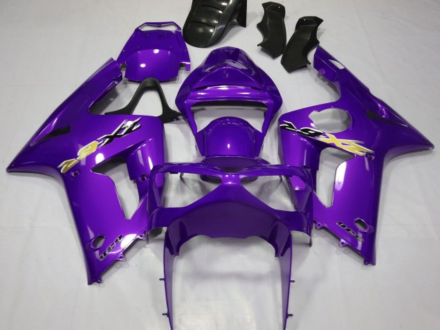 Rabatt Kawasaki ZX6R Motorrad Verkleidung 2003-2004 - Lila