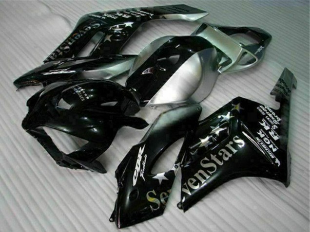 Rabatt Honda CBR1000RR Motorrad Verkleidung 2004-2005 - Silber Glanzendes Schwarz SevenStars