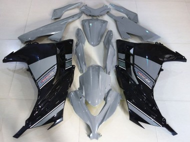 Rabatt Kawasaki Ninja 300 Motorrad Verkleidung 2013-2024 - Nardo Grau Schwarz