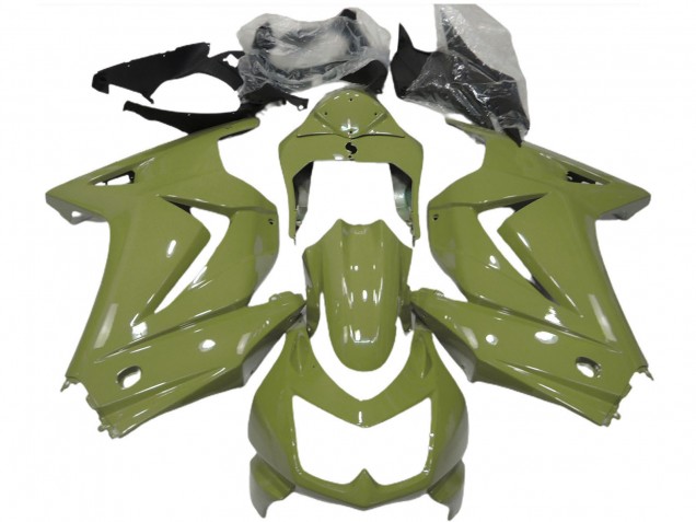 Rabatt Kawasaki Ninja 250 Motorrad Verkleidung 2008-2012 - Olive Grun