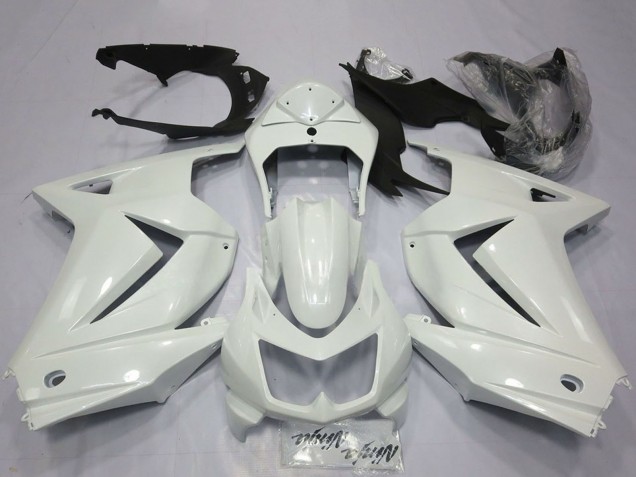 Rabatt Kawasaki Ninja 250 Motorrad Verkleidung 2008-2012 - Glanzendes Weiss