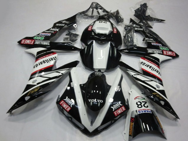 Rabatt Yamaha R1 Motorrad Verkleidung 2004-2006 - Weiss Schwarz Volvo Fimer Yamalube Sterilgarda 28