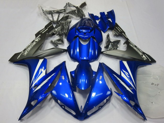 Rabatt Yamaha R1 Motorrad Verkleidung 2004-2006 - Blau Weiss Matt Schwarz