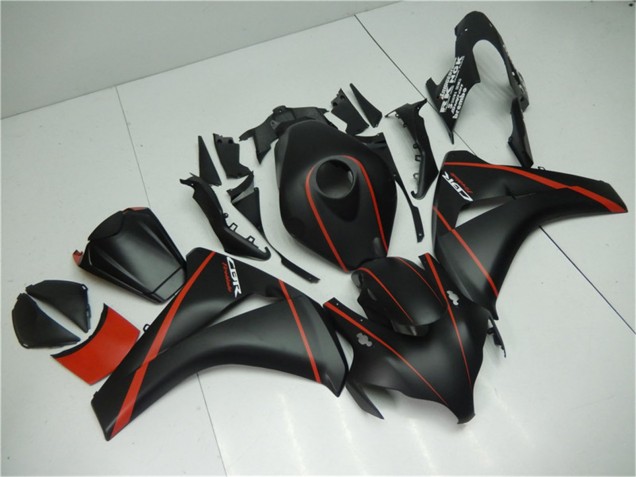 Rabatt Honda CBR1000RR Motorrad Verkleidung 2008-2011 - Matt Schwarz Rot