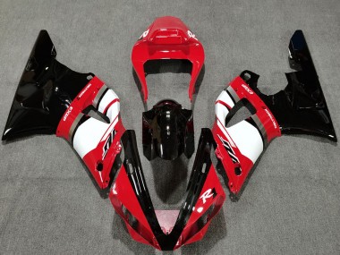 Rabatt Yamaha R1 Motorrad Verkleidung 2000-2001 - Rot Weiss Glanzendes Schwarz