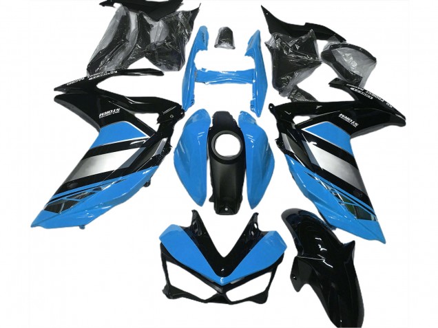 Rabatt Yamaha R3 Motorrad Verkleidung 2015-2018 - Blau Silber Glanzendes Schwarz Yamalube