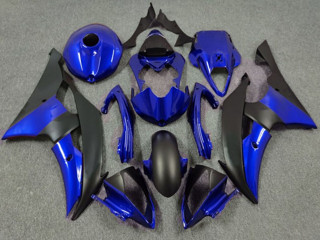 Rabatt Yamaha R6 Motorrad Verkleidung 2008-2016 - Blau Matt Schwarz