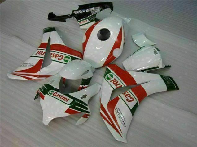 Rabatt Honda CBR1000RR Motorrad Verkleidung 2008-2011 - Weiss Rot Grun Castrol