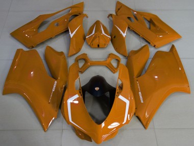 Rabatt Ducati 1199 Motorrad Verkleidung 2011-2014 - Braun Weiss