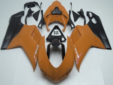 Rabatt Ducati 848 Motorrad Verkleidung 2007-2014 - Braun Matt Schwarz