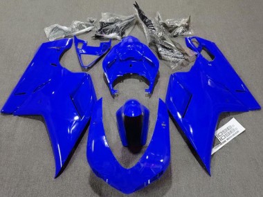 Rabatt Ducati 1098 Motorrad Verkleidung 2007-2014 - Glanzendes Blau Schlichtes