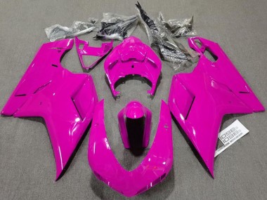 Rabatt Ducati 1098 Motorrad Verkleidung 2007-2014 - Glanzendes Rosa Schlichtes