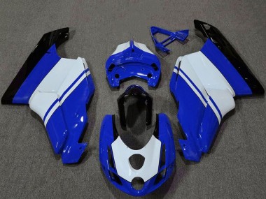 Rabatt Ducati 749 999 Motorrad Verkleidung 2003-2004 - Weiss Blau Glanzendes Schwarz