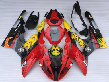 Rabatt BMW S1000RR Motorrad Verkleidung 2015-2016 - Gelb Rot Schwarz Hai