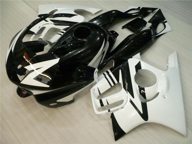 Rabatt Honda CBR600 F3 Motorrad Verkleidung 1995-1996 - Weiss Glanzendes Schwarz