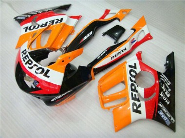 Rabatt Honda CBR600 F3 Motorrad Verkleidung 1995-1996 - Orange Weiss Rot Glanzendes Schwarz Repsol