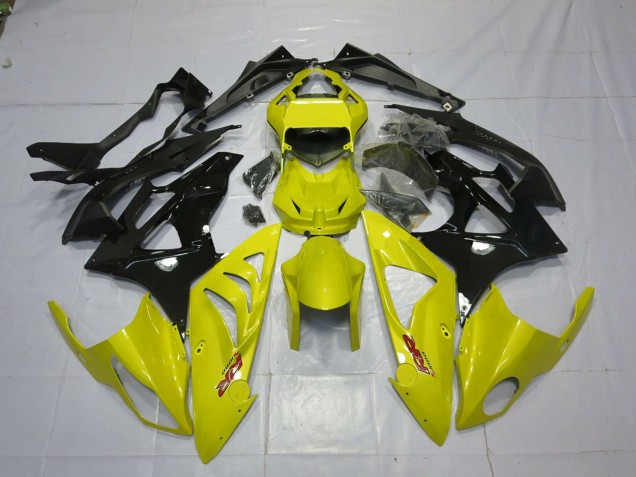 Rabatt BMW S1000RR Motorrad Verkleidung 2009-2014 - Gelb Glanzendes Schwarz
