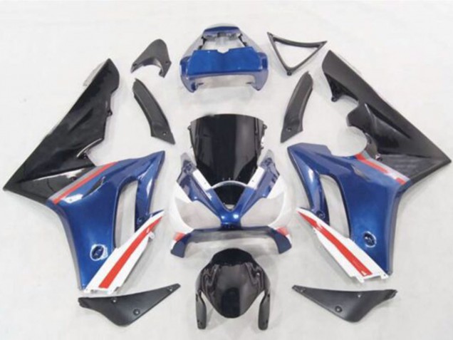 Rabatt Triumph Daytona 675 Motorrad Verkleidung 2006-2008 - Blau Weiss Rot Glanzendes Schwarz