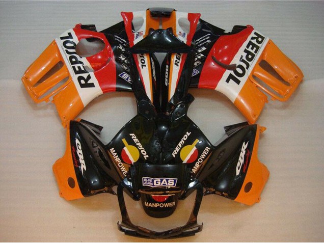 Rabatt Honda CBR600 F3 Motorrad Verkleidung 1995-1996 - Orange Weiss Rot Glanzendes Schwarz Repsol