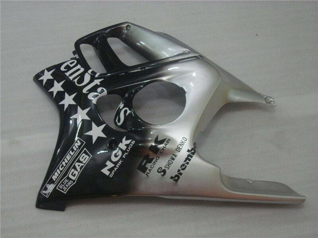 Rabatt Honda CBR600 F3 Motorrad Verkleidung 1995-1996 - Silber Glanzendes Schwarz SevenStars
