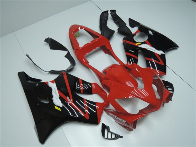 Rabatt Honda CBR600 F4i Motorrad Verkleidung 2001-2003 - Rot Glanzendes Schwarz