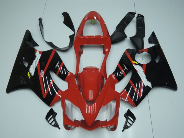 Rabatt Honda CBR600 F4i Motorrad Verkleidung 2001-2003 - Rot Glanzendes Schwarz