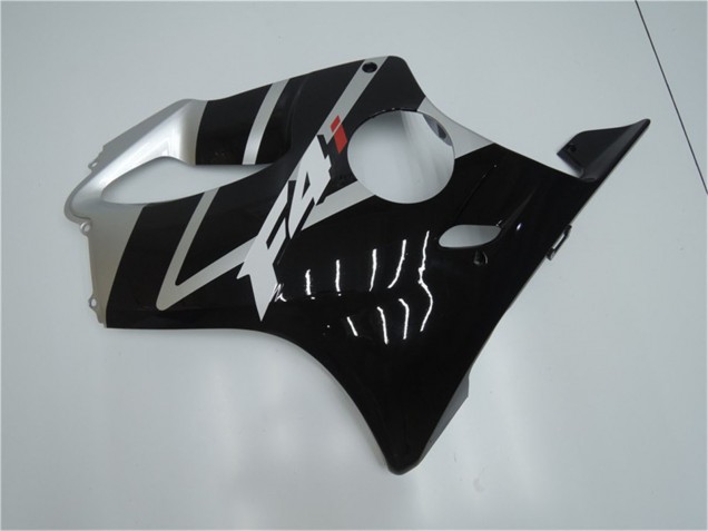 Rabatt Honda CBR600 F4i Motorrad Verkleidung 2001-2003 - Silber Glanzendes Schwarz