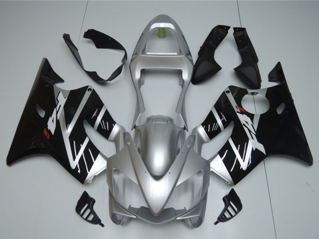 Rabatt Honda CBR600 F4i Motorrad Verkleidung 2001-2003 - Silber Glanzendes Schwarz