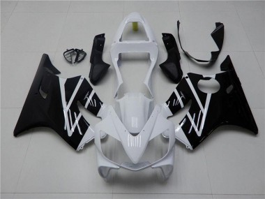 Rabatt Honda CBR600 F4i Motorrad Verkleidung Kit 2001-2003 - Weiss Glanzendes Schwarz