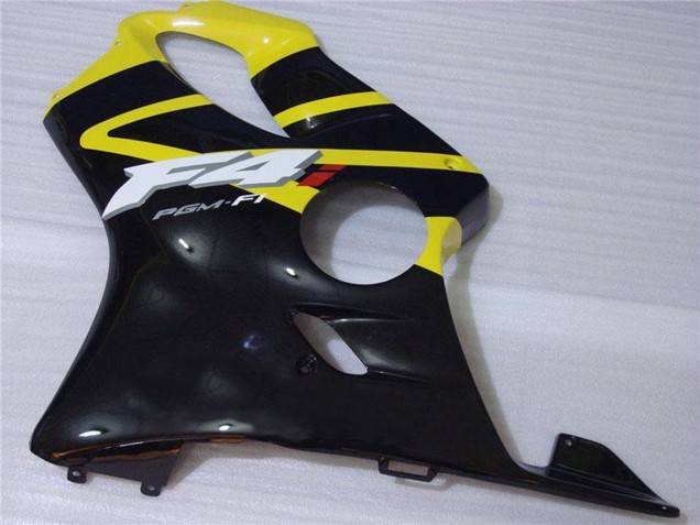 Rabatt Honda CBR600 F4i Motorrad Verkleidung 2001-2003 - Gelb Glanzendes Schwarz