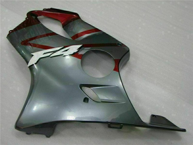 Rabatt Honda CBR600 F4i Motorrad Verkleidung Kit 2001-2003 - Silber Rot