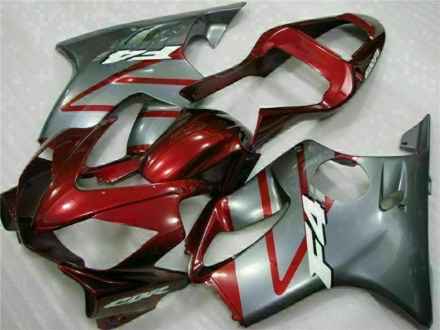 Rabatt Honda CBR600 F4i Motorrad Verkleidung Kit 2001-2003 - Silber Rot