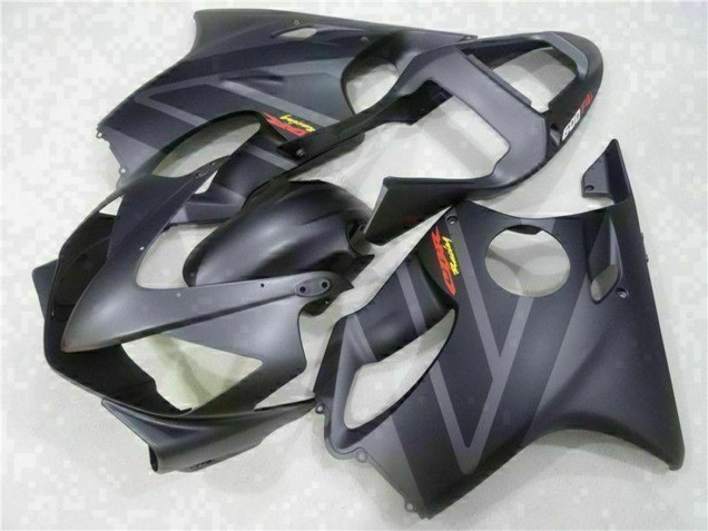 Rabatt Honda CBR600 F4i Motorrad Verkleidung 2001-2003 - Matt Schwarz Grau
