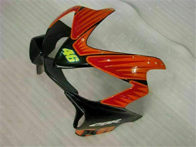 Rabatt Honda CBR600 F4i Motorrad Verkleidung 2001-2003 - Gelb Orange Glanzendes Schwarz Rossi 46