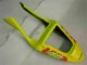 Rabatt Honda CBR600 F4i Motorrad Verkleidung 2001-2003 - Gelb Orange Glanzendes Schwarz Rossi 46