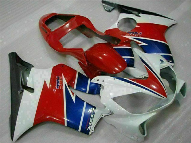 Rabatt Honda CBR600 F4i Motorrad Verkleidung 2001-2003 - Weiss Rot Blau Schwarz
