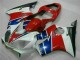 Rabatt Honda CBR600 F4i Motorrad Verkleidung 2001-2003 - Weiss Rot Blau Schwarz