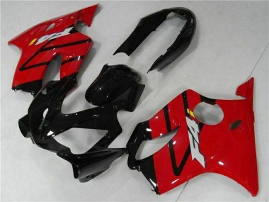Rabatt Honda CBR600 F4i Motorrad Verkleidung 2004-2007 - Rot Glanzendes Schwarz