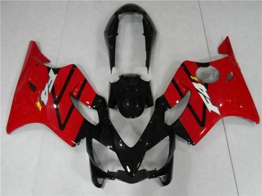 Rabatt Honda CBR600 F4i Motorrad Verkleidung 2004-2007 - Rot Glanzendes Schwarz