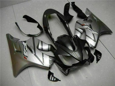 Rabatt Honda CBR600 F4i Motorrad Verkleidung 2004-2007 - Silber Matt Schwarz