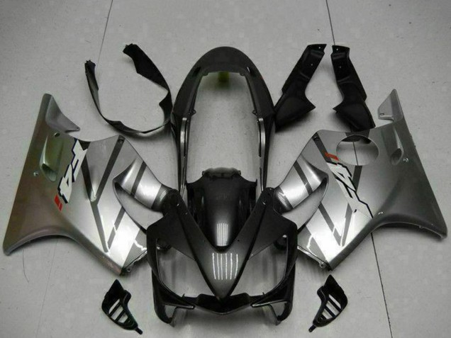 Rabatt Honda CBR600 F4i Motorrad Verkleidung 2004-2007 - Silber Matt Schwarz